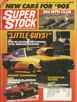 SUPER STOCK 1990 FEB - FUTURE HEROES, 5 GREATEST SS CARS, ARMSTRONG
